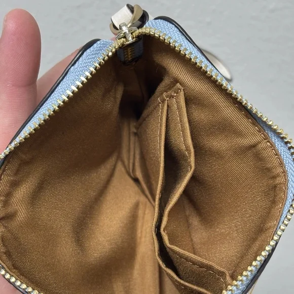 🍊COACH Blue Orange Slice Wristlet - Picture 7 of 7